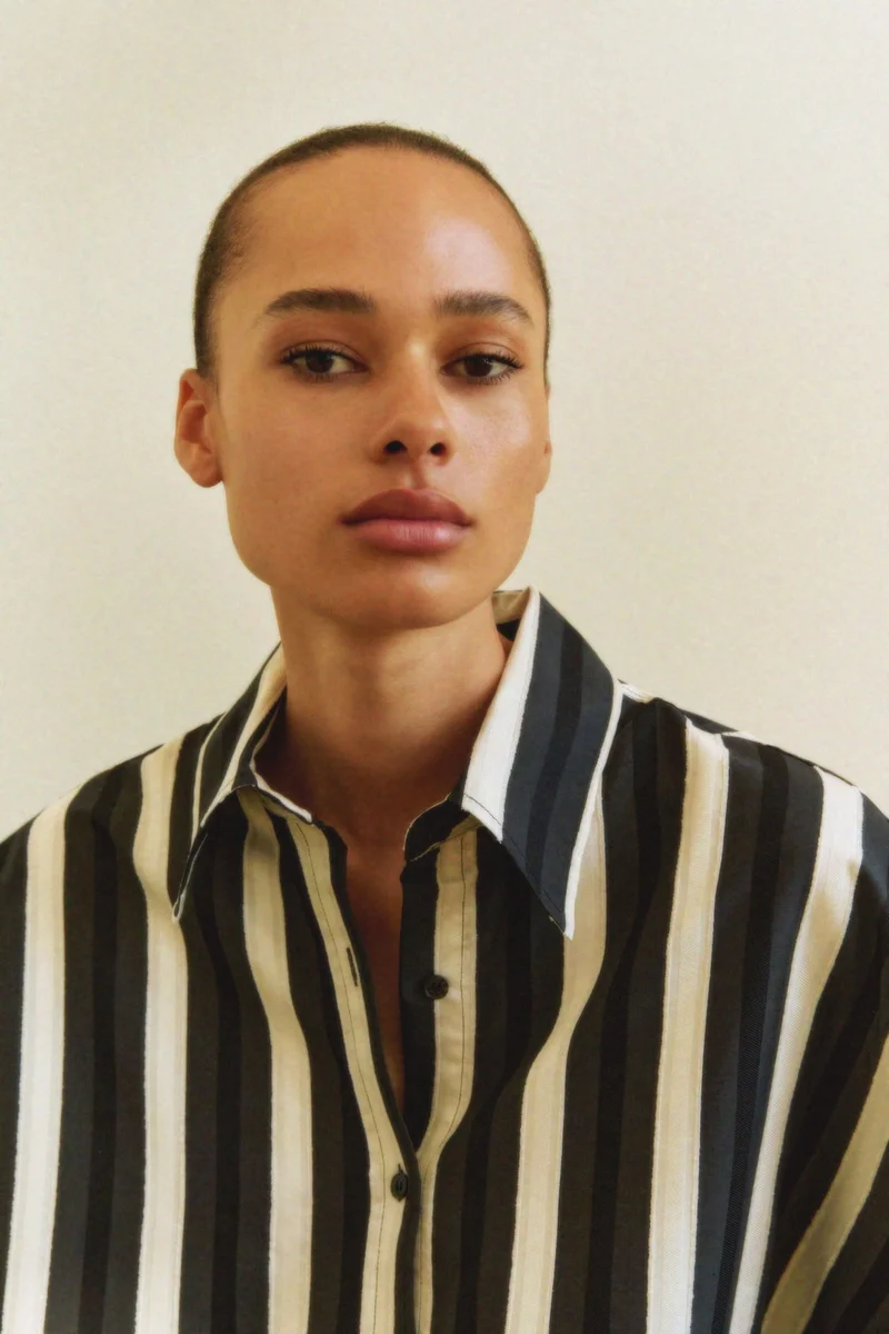 H&M Oversized dobby-weave shirt