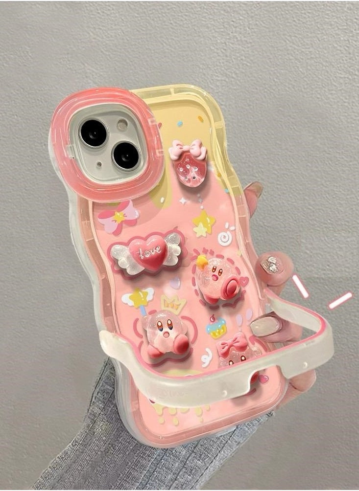 Generic - Mobile Phone Case Apple 12 pro max Protective Case Girls Anti-fall Watching Drama Stand Stand High-grade Cute Style - Image 1