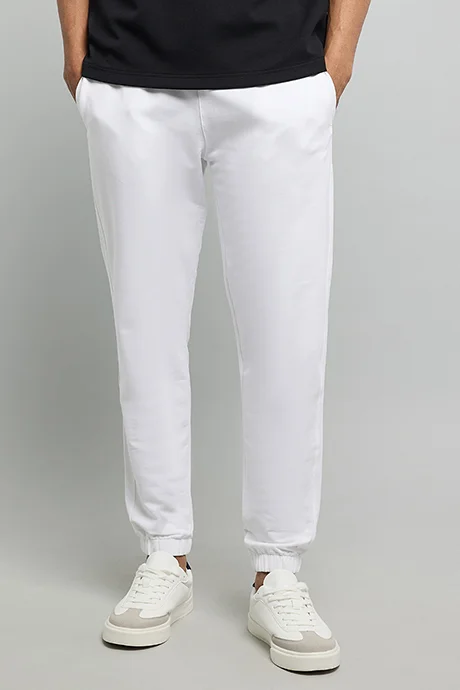 أر أند بي Solid Joggers with Drawstring Waist