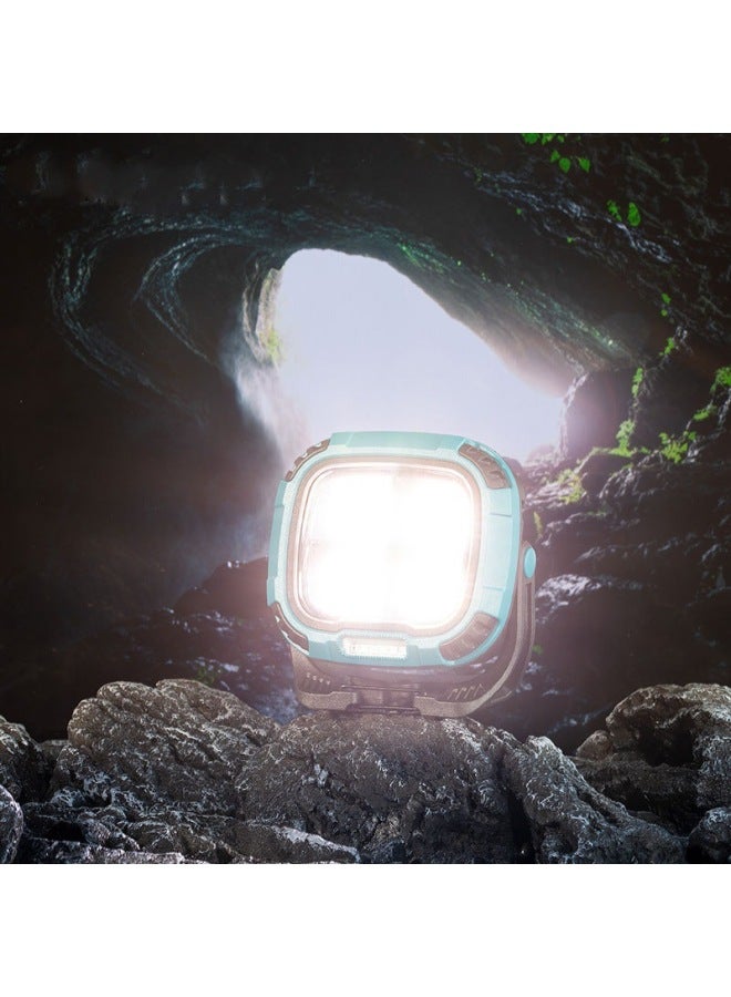 COB Work Light Emergency Light Portable Flashlight Magnetic Charging Flood Light Night Market Wholesale-Color:W894—1 Yellow (external Battery Model) - Image 3