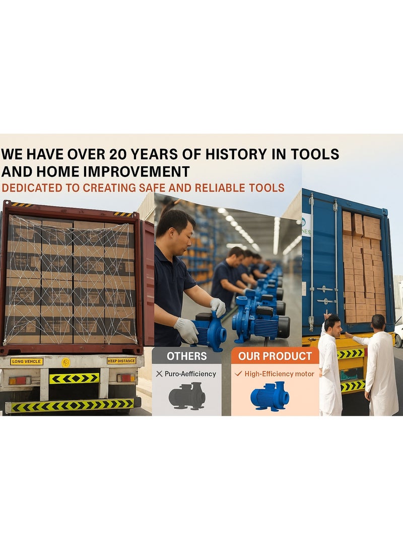 SUNRISE Garden Irrigation Water Pump 1HP 2HP 3HP Centrifugal Electric Pump with Brass Impeller Copper Motor for Clean Water Transfer and Pressure Boosting - Image 5