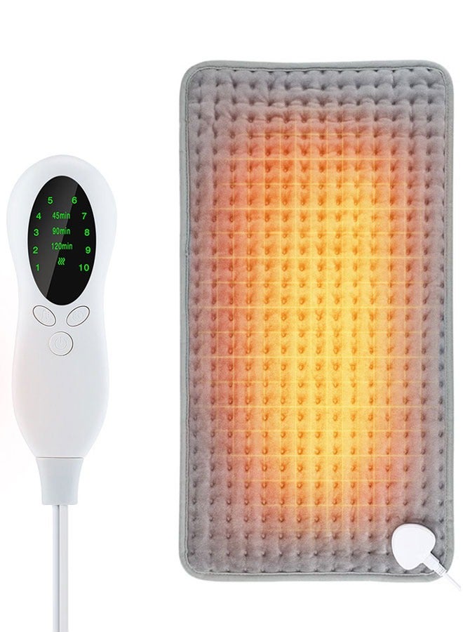 إسكدنيا وسادة حرارية كهربائية لتخفيف آلام الظهر والرقبة والكتف – وسادة علاج طبيعي ب10 مستويات حرارة و4 أوضاع توقيت، إيقاف تلقائي وقابلة للغسيل (مناسبة للرجال والنساء) – مثالية للاستخدام المنزلي في السعودية - Image 1