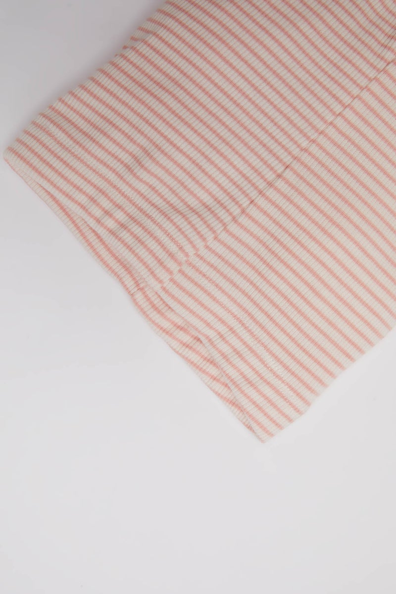 DeFacto Pink BabyGirl Baby Girl Striped Ribbed Shorts Casual - Image 2