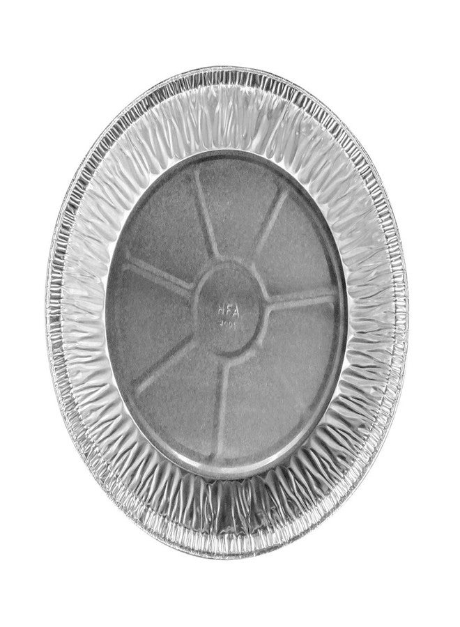 Handi-Foil 11" Extra Deep Disposable Pie Pans #2411 (50 Pack, Silver, Classic Style) - Image 1
