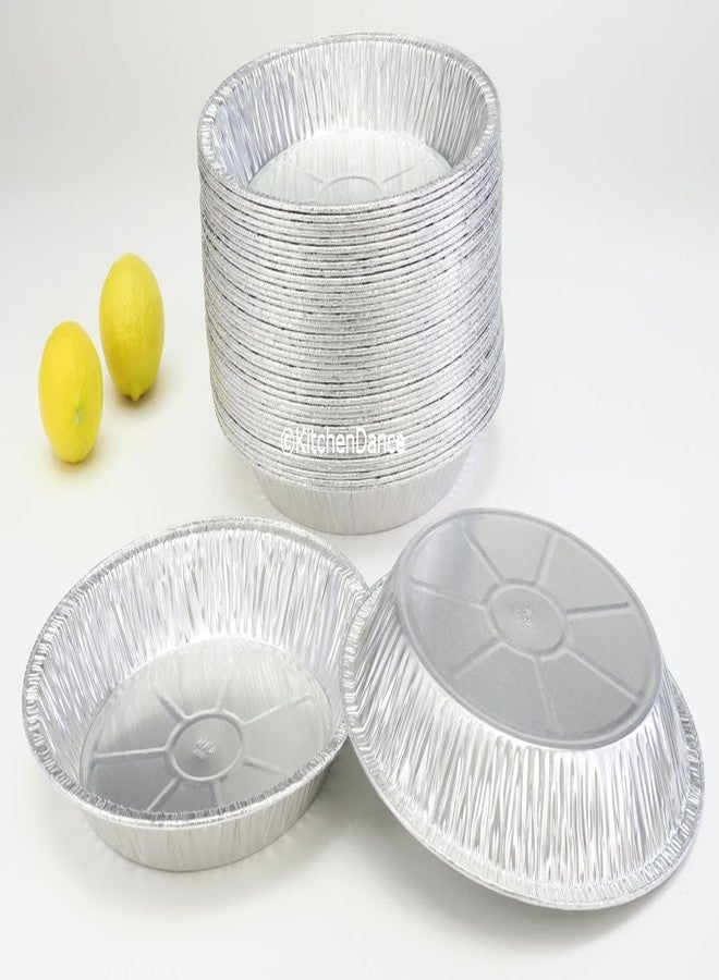 Handi-Foil 11" Extra Deep Disposable Pie Pans #2411 (50 Pack, Silver, Classic Style) - Image 2