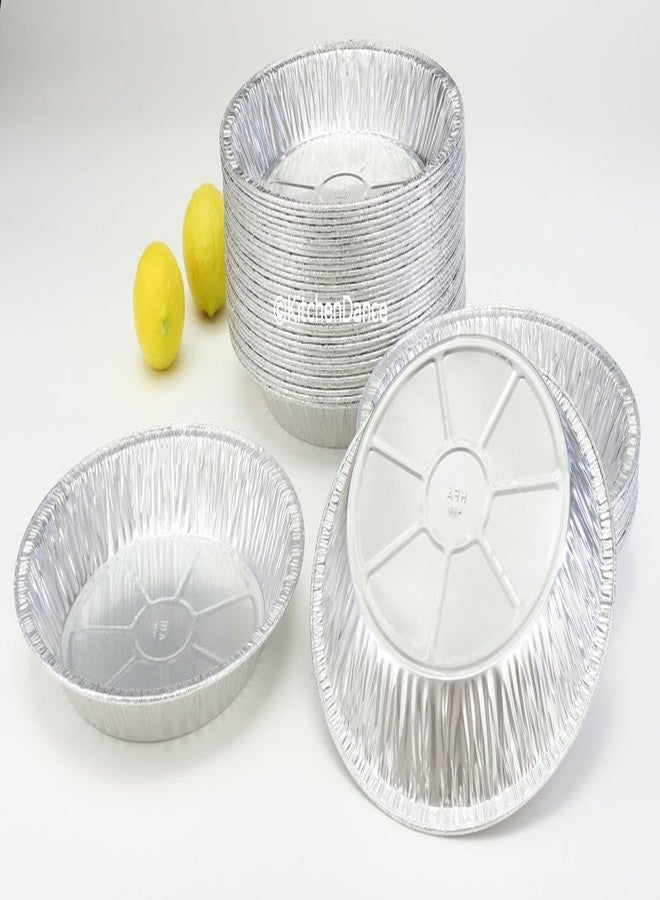 Handi-Foil 11" Extra Deep Disposable Pie Pans #2411 (50 Pack, Silver, Classic Style) - Image 3