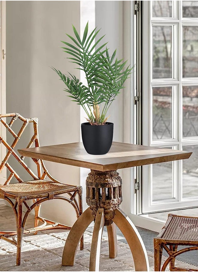 LENND 2 Pack Fake Plant with Pot 35cm Desk Plant Artificial Potted Plant in Matte Black Pot Greenery Aesthetic House Plants for Home Decor Indoor Bathroom Table Shelf Desk Office Decoration  - Image 4
