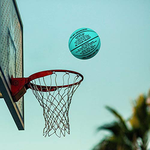 K KENON Customized Engraved Basketball Personalized Basketball for Daughter Son Granddaughter Wife Husband Birthday You Will Never Lose (for Son from Mom) - Image 4