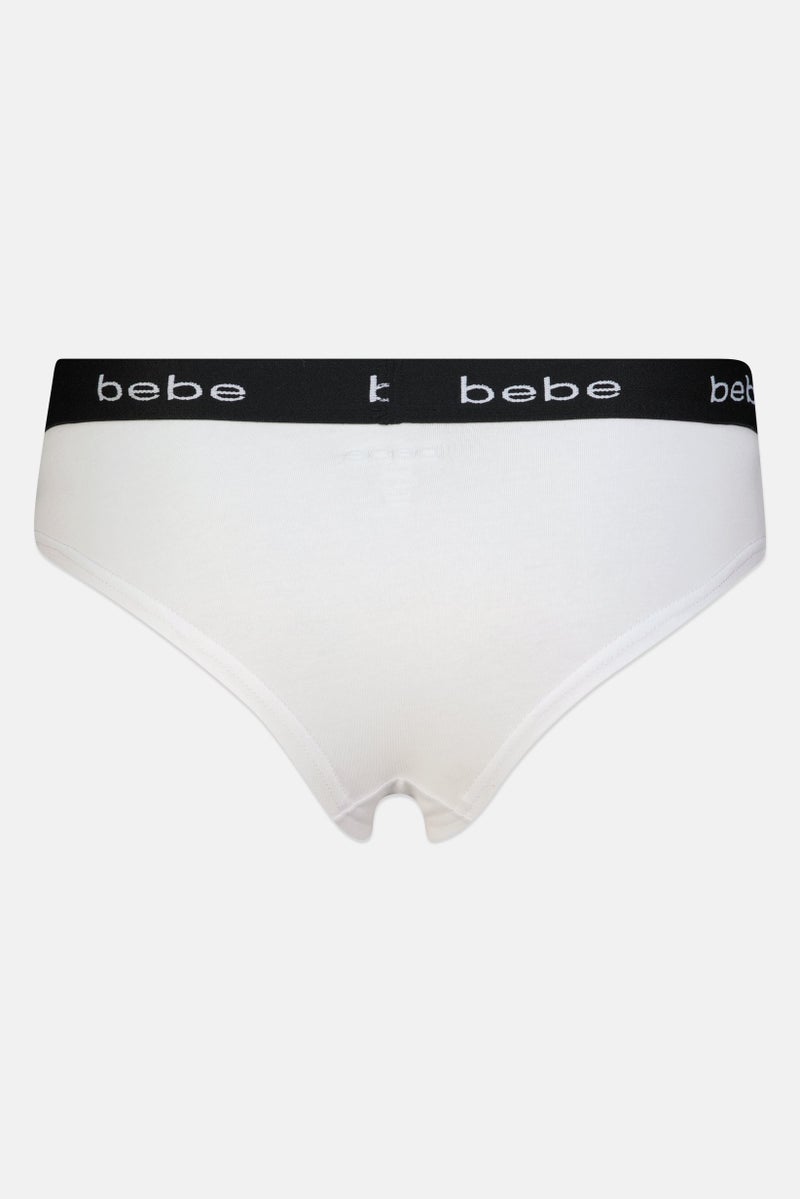 bebe Women 3 Pieces Brand Logo Cheeky Panty, Multicolor - Image 4