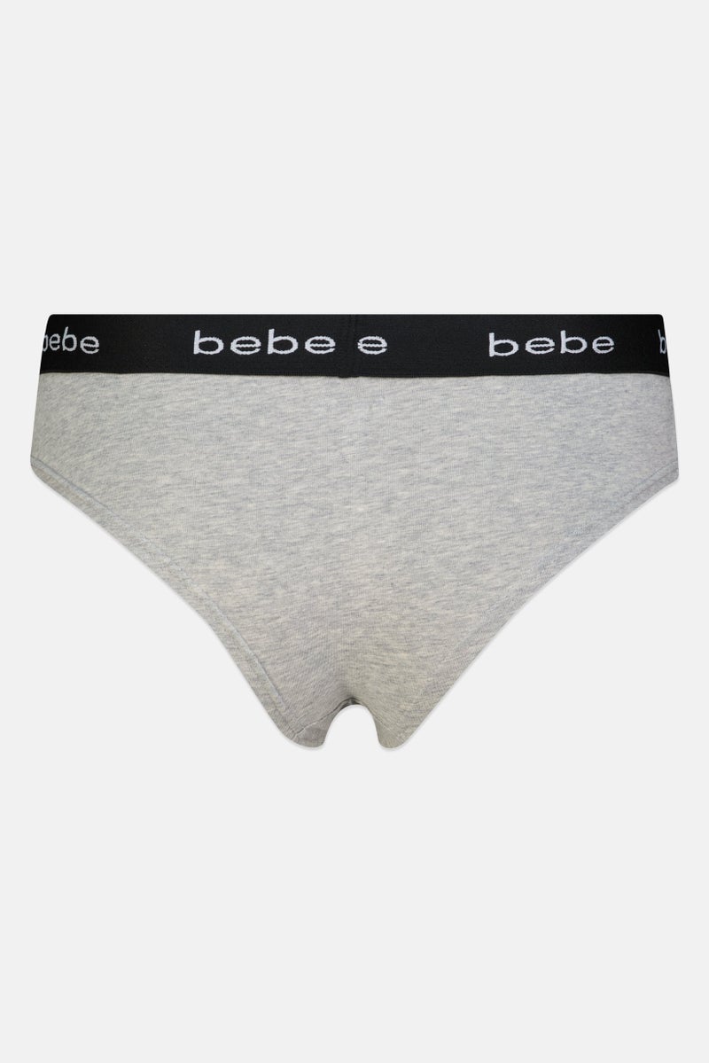 bebe Women 3 Pieces Brand Logo Cheeky Panty, Multicolor - Image 5