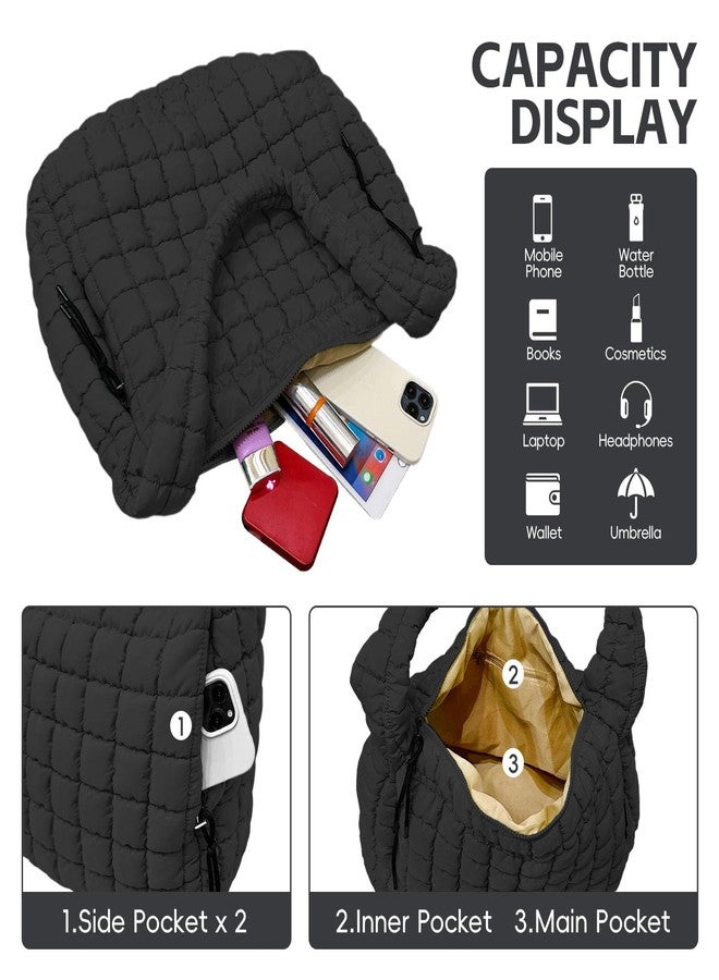 Bagtopia حقيبة حمل كبيرة منفوخة من Bagtopia، سوداء - Image 5