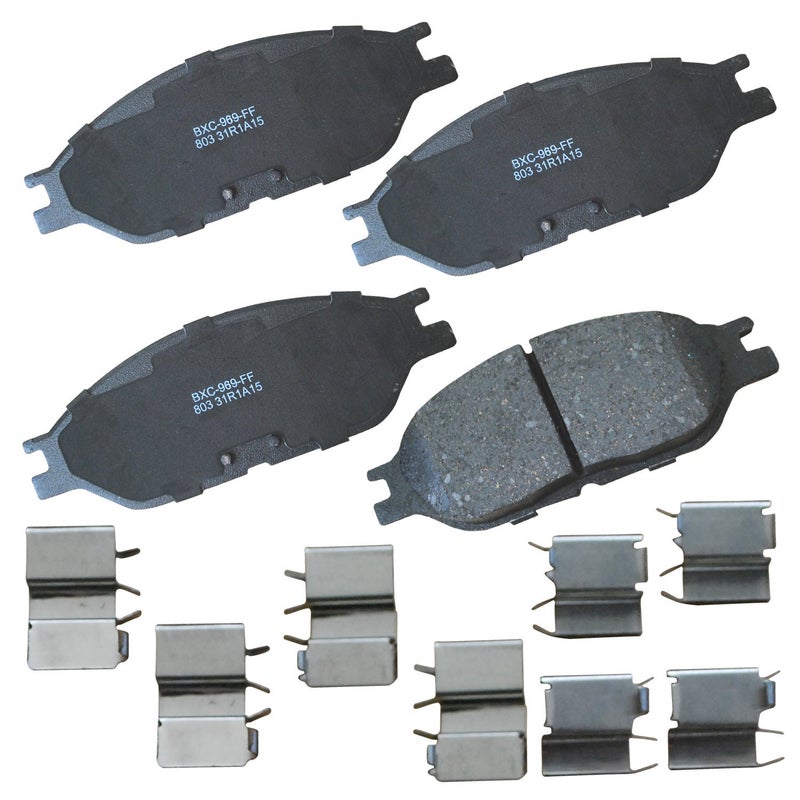 بنديكس وسادات فرامل أمامية سيراميكية من Bendix Premium SBC803 لسيارات Ford Windstar (2003-1999) - Image 1