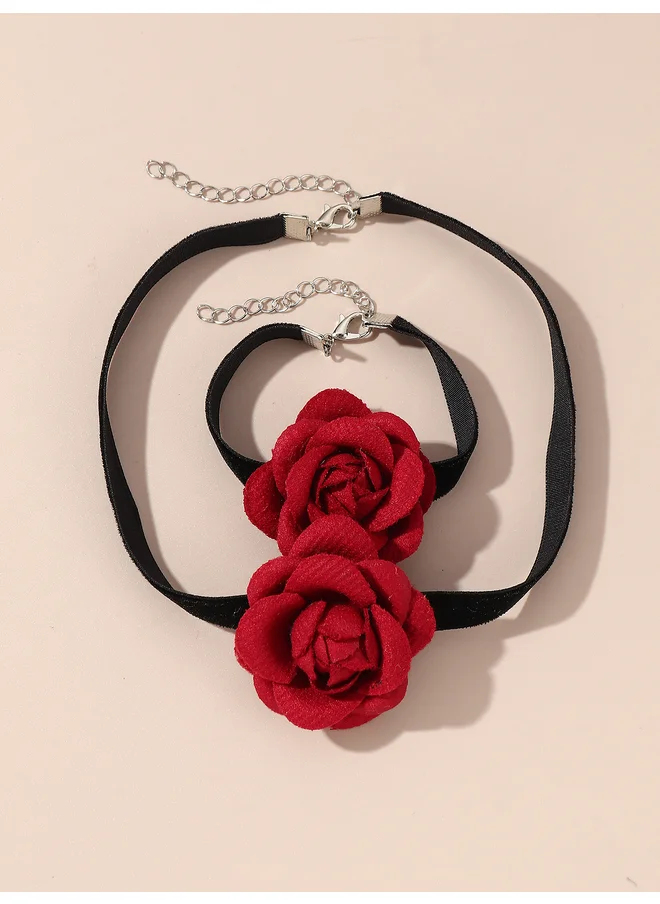 Take Two Take Two Set of 2 - Flower Necklace and Bracelet