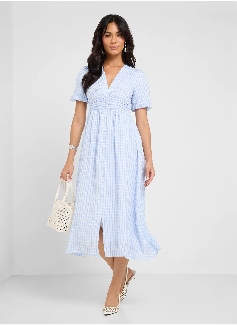 ايلا Puff Sleeved Dress