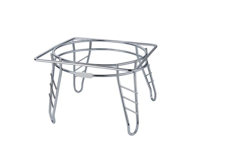 PARVY Stainless Steel Chrome Plated Water Pot and Matka Stand Multipurpose Kitchen Rack Stylish Pot Holder for Indoor and Outdoor Spaces 1Pcs - Image 2