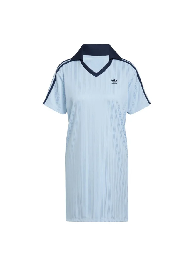 Adidas adidas V-NECK SS DRESS Blue Originals Women SKIRTS / DRESSES