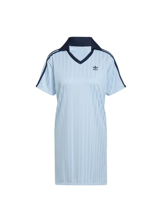 Adidas adidas V-NECK SS DRESS Blue Originals Women SKIRTS / DRESSES