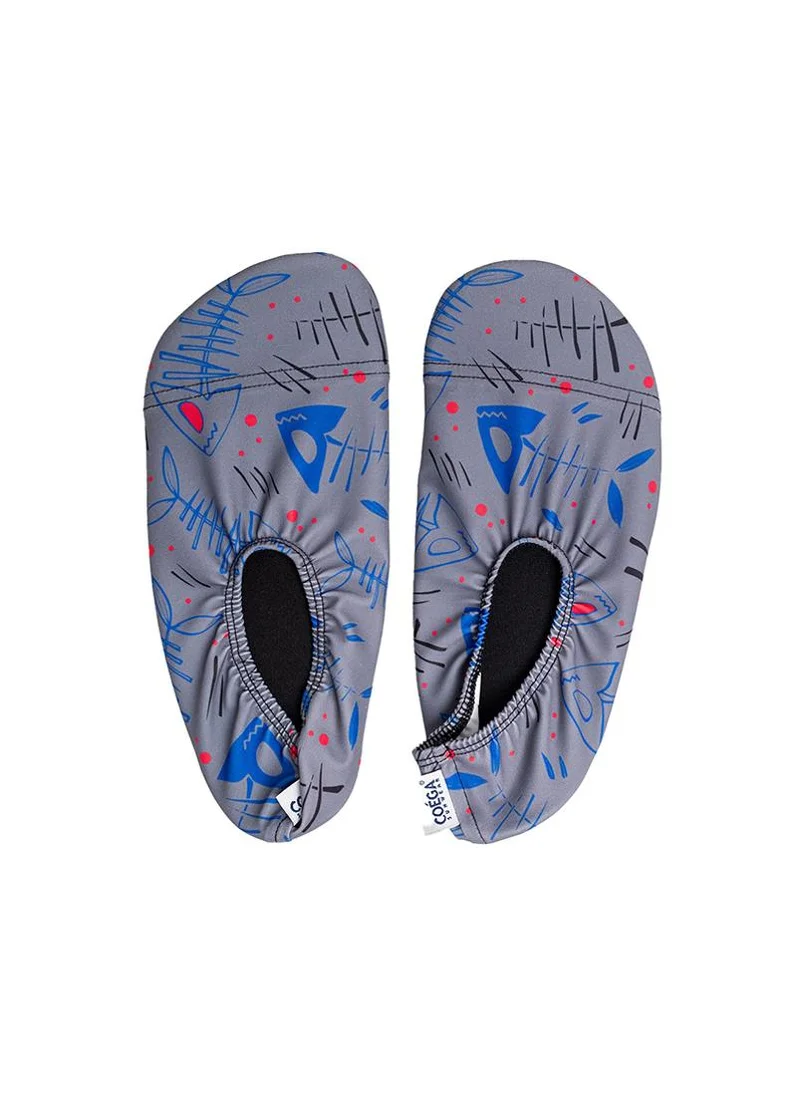 كويجا صن وير COEGA Baby/Kids/Youth Boys Kids Pool Shoes - Blue Black Fish