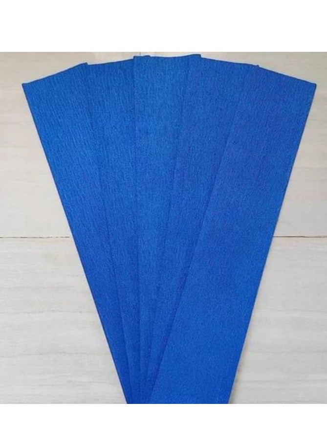 Terabyte CREPE PAPER NEON SINGLE FOLD  50 X 120CM BLUE - Image 1