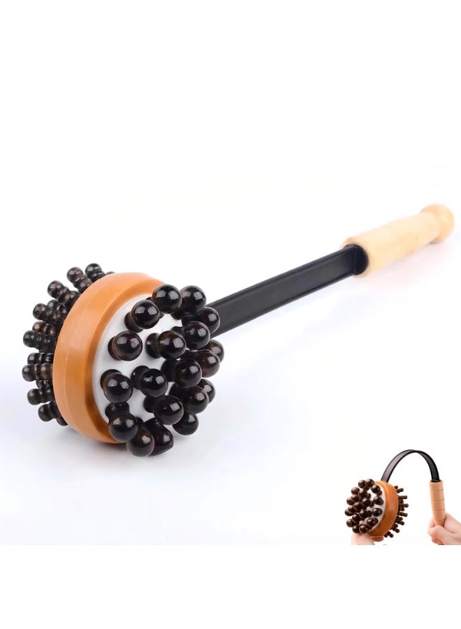 general Massage Hammer, Meridians Back Knock Massager, Double Head Back Scratcher Percussion Massager, Manual Massage Hammer for Neck, Leg, Waist - Image 1