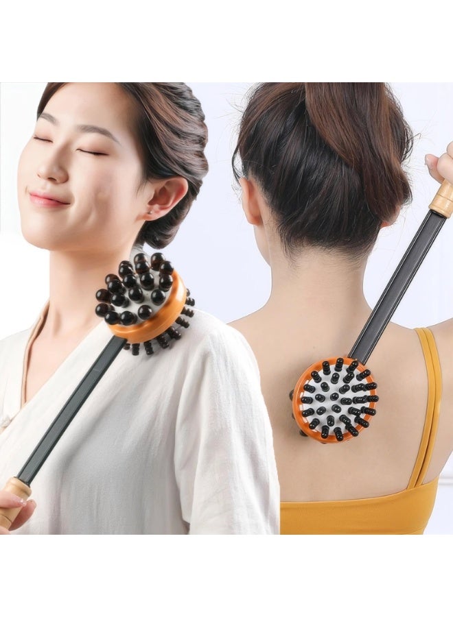 general Massage Hammer, Meridians Back Knock Massager, Double Head Back Scratcher Percussion Massager, Manual Massage Hammer for Neck, Leg, Waist - Image 2