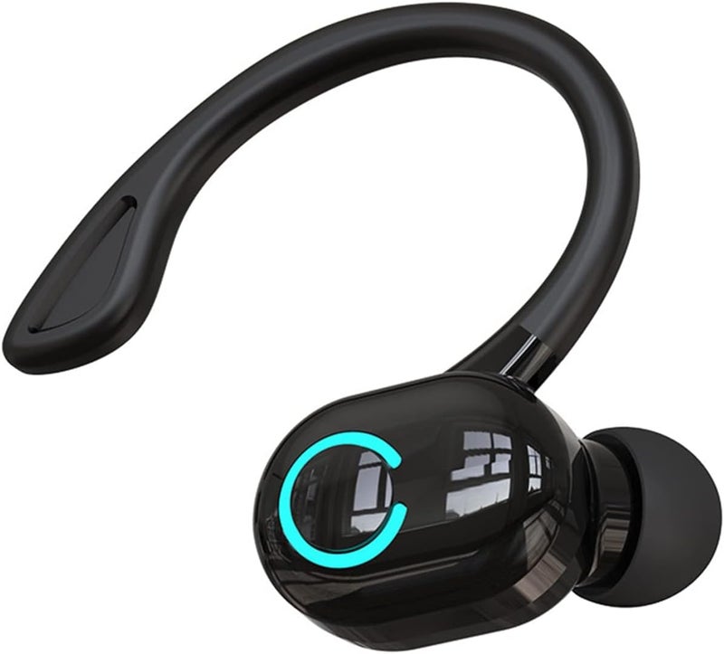 MAKINGTEC Single Ear Bluetooth Earpiece, Bluetooth 5.2 Wireless Earphones, Right Ear In-Ear Bluetooth Headset with Noise Canceling Microphone Waterproof, In Ear Bluetooth Headphones for Business Office Driving - Image 1