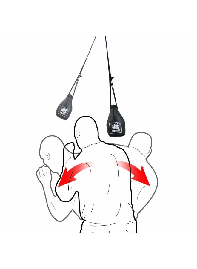 INNOLIFE Boxing Dodge Hide Speed Bag Leather Ball MMA Pendulum Training (Without Filler) - Image 1