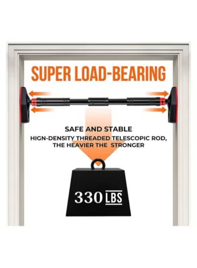 XiuWoo Kids Swing Chair Hanging Bar Swing Rope and Pullup Bar Kids Indoor Doorway Fitness Set Yellow - Image 5