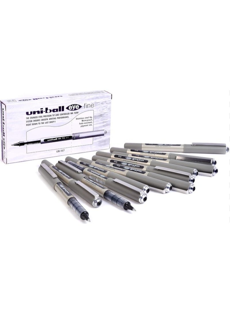 يوني بول Uni-Ball Eye Fine Rollerball Pen - Black - Image 1