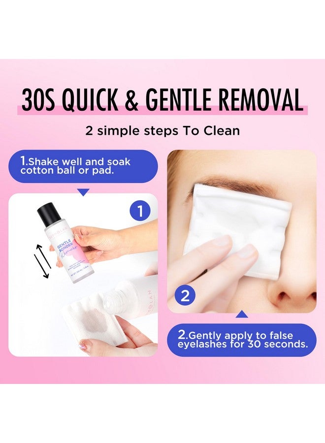 BEPHOLAN Cluster Lash Glue Remover 100Ml Diy Eyelash Extension Remover Bond & Seal Adhesive Professional & Self Use For Sensitive Eyes Eye Makeup & Mascara Remover - Image 5
