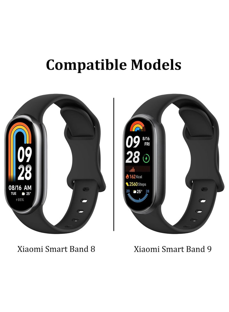 Stainless Steel Strap Replacement for Xiaomi Mi Band 9/8,Adjustable Metal Replacement Strap with Magnetic Buckle for Xiaomi Mi Band 9/8 for Women Men,Silver - Image 5