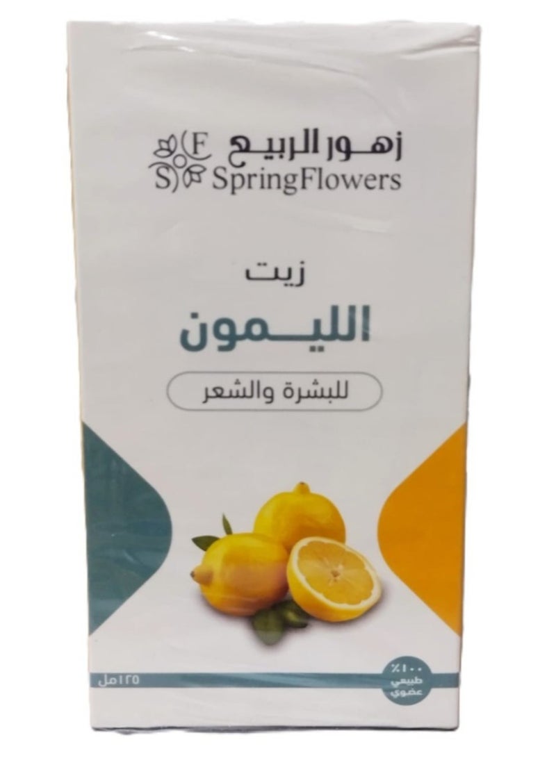 Spring Flowers Lemon Oil for Skin and Hair 125ml - Image 2