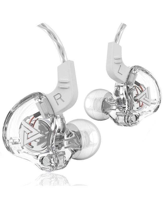 كيو كي زد سماعات أذن رياضية AK6 عالية الدقة سلكية بمقبس 3.5 ملم مع ميكروفون، لياقة بدنية للجري والتمارين - Image 1