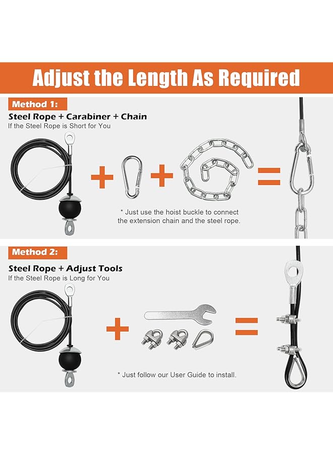 إيروريكس نظام بكرة صالة الألعاب الرياضية المنزلية، نظام بكرة تمرين عضلة ثلاثية الرؤوس لسحب الظهر، ثني العضلة ذات الرأسين، عضلة ثلاثية الرؤوس، الأكتاف، الظهر، تمارين الساعد، نظام بكرة كابلات الأثقال لرف القرفصاء، جراج - Image 4