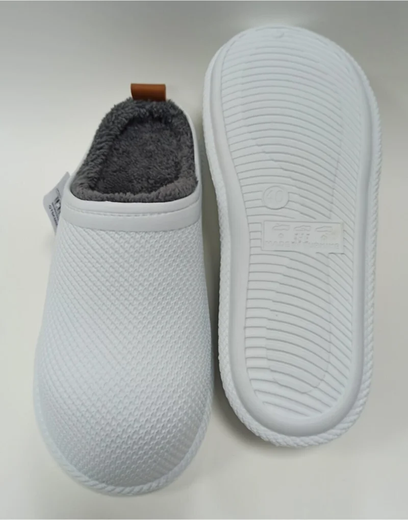 Gezer Silent Sole Furry Home Work Street and Garden Slippers