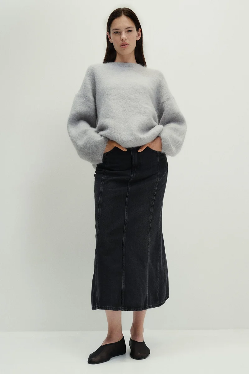 اتش اند ام Flared Denim Skirt