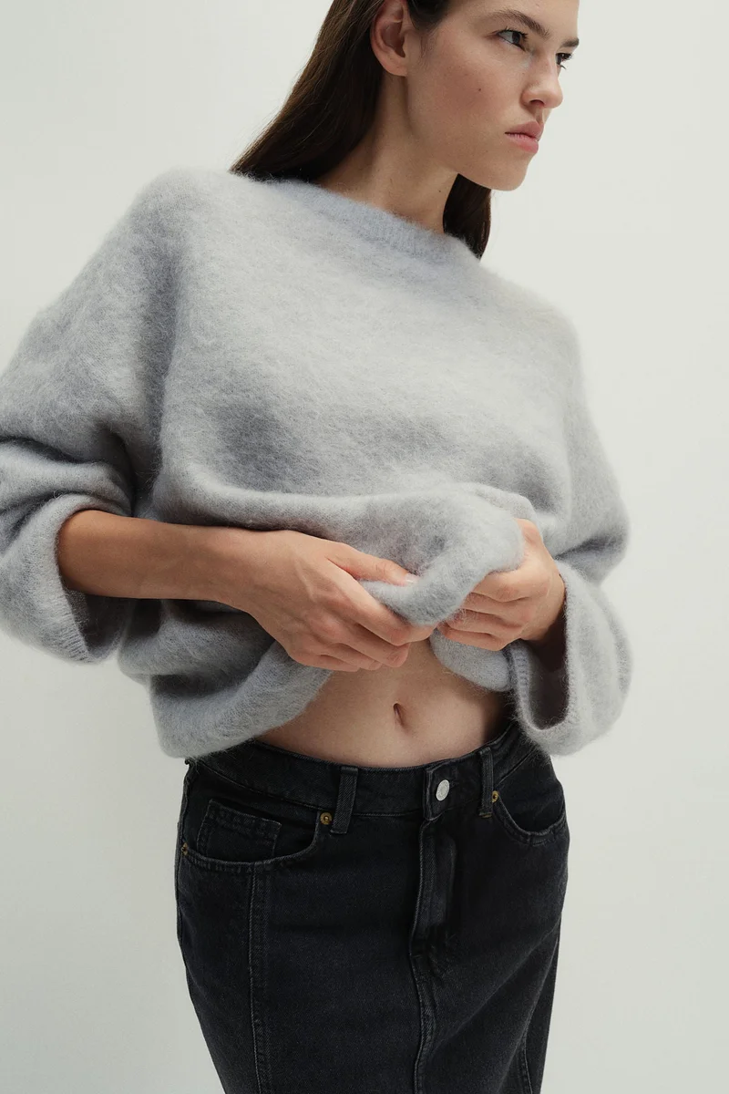 اتش اند ام Flared Denim Skirt