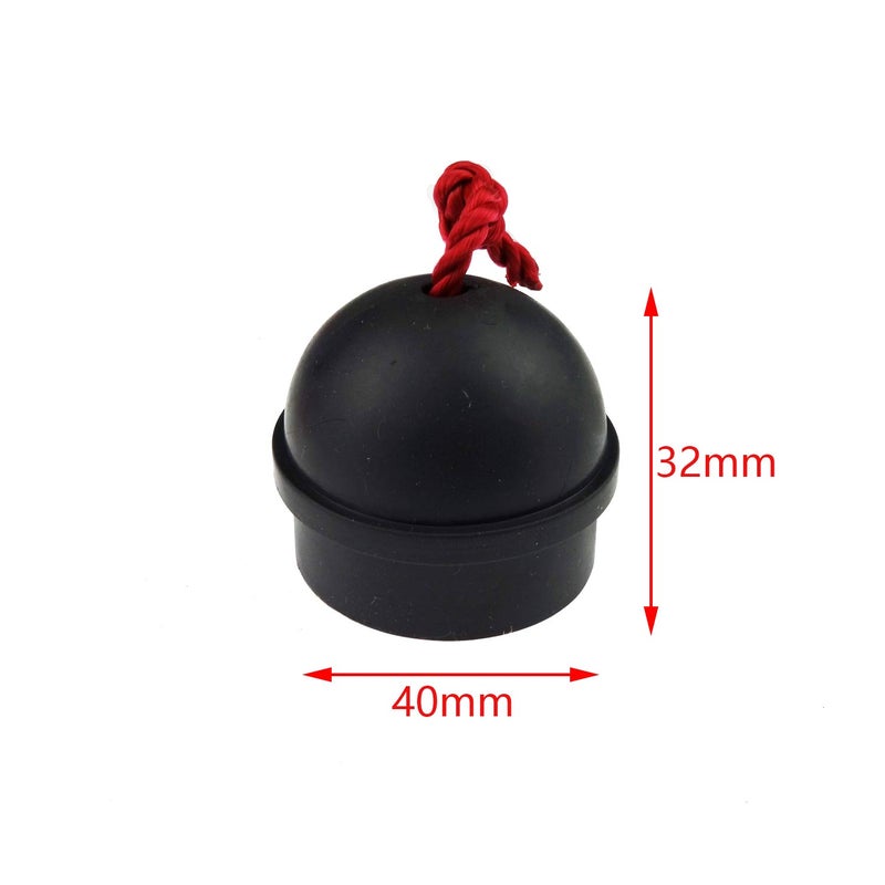 Zelerdo 6 Pack Rubber Pool Billiard Cue Chalk Holders With Cord  3 Colors - Image 2