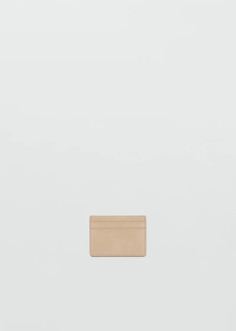 MANGO Leather-effect card holder