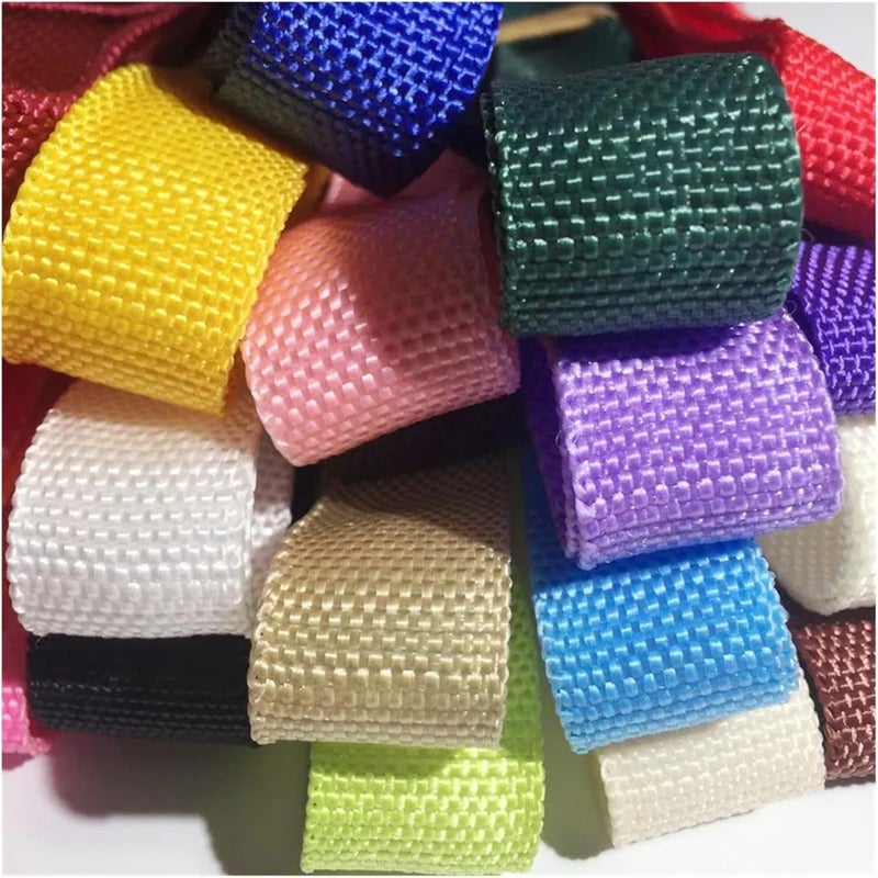 Webbing 5 Meters 25mm Canvas Ribbon Belt Bag Cotton Webbing Polyester/Cotton Webbing Knapsack Strapping Sewing Bag Belt Accessories(Khaki 5M) - Image 4