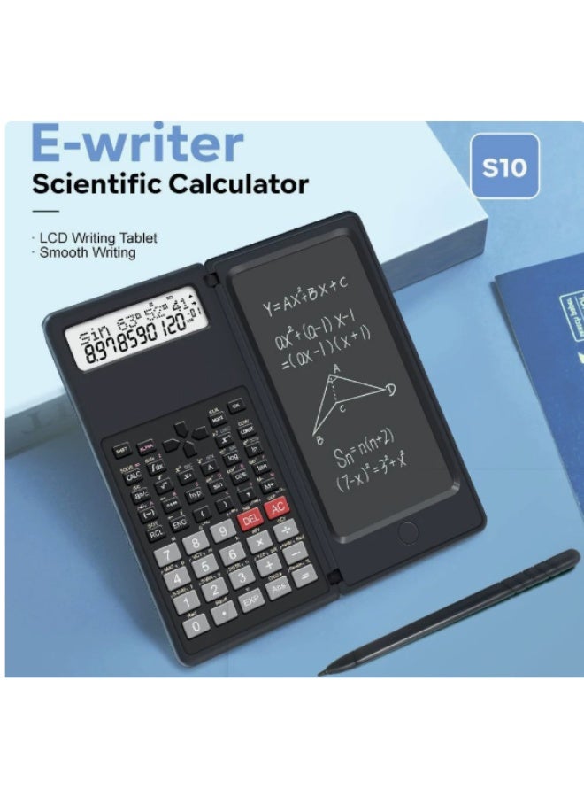 CTIFREE S10 Scientific Calculator with E-writer LCD Writing Tablet, 401 Functions - Image 1