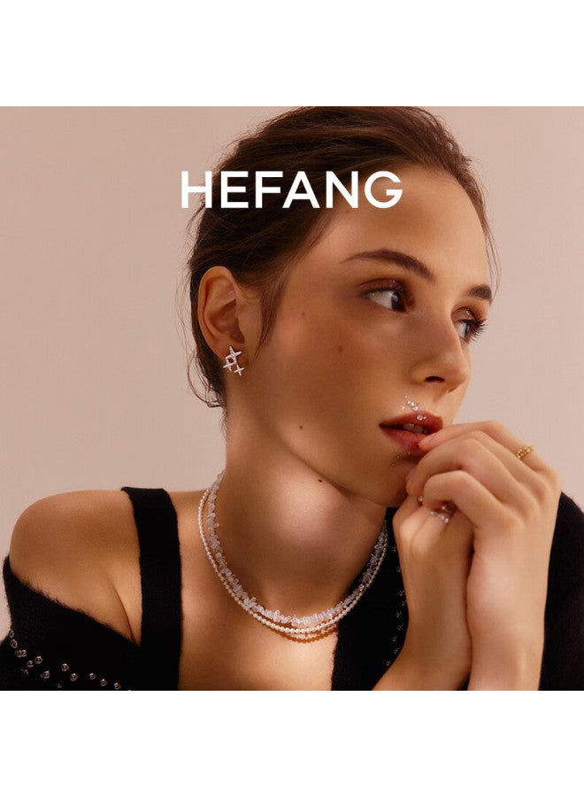 Hefang elry Starlight Stud Earrings, Elegant And Simple Ear Ornaments For Women, High-end Birthday And New Year Gift For Girlfriend - Image 1