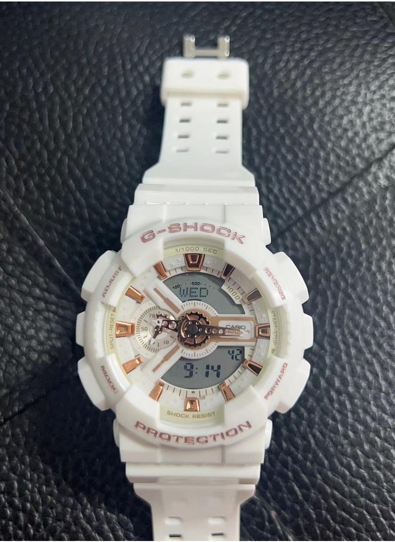 CASIO - Casio White Digital  Analog Quartz Movement GA100 Watch - Image 1