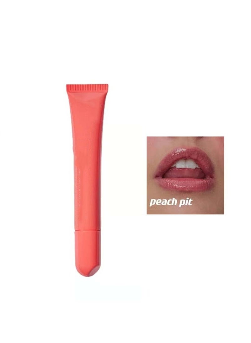 Huitich Peach Pit Lip Gloss Moisturizing Tinted Lip Balm - Image 1