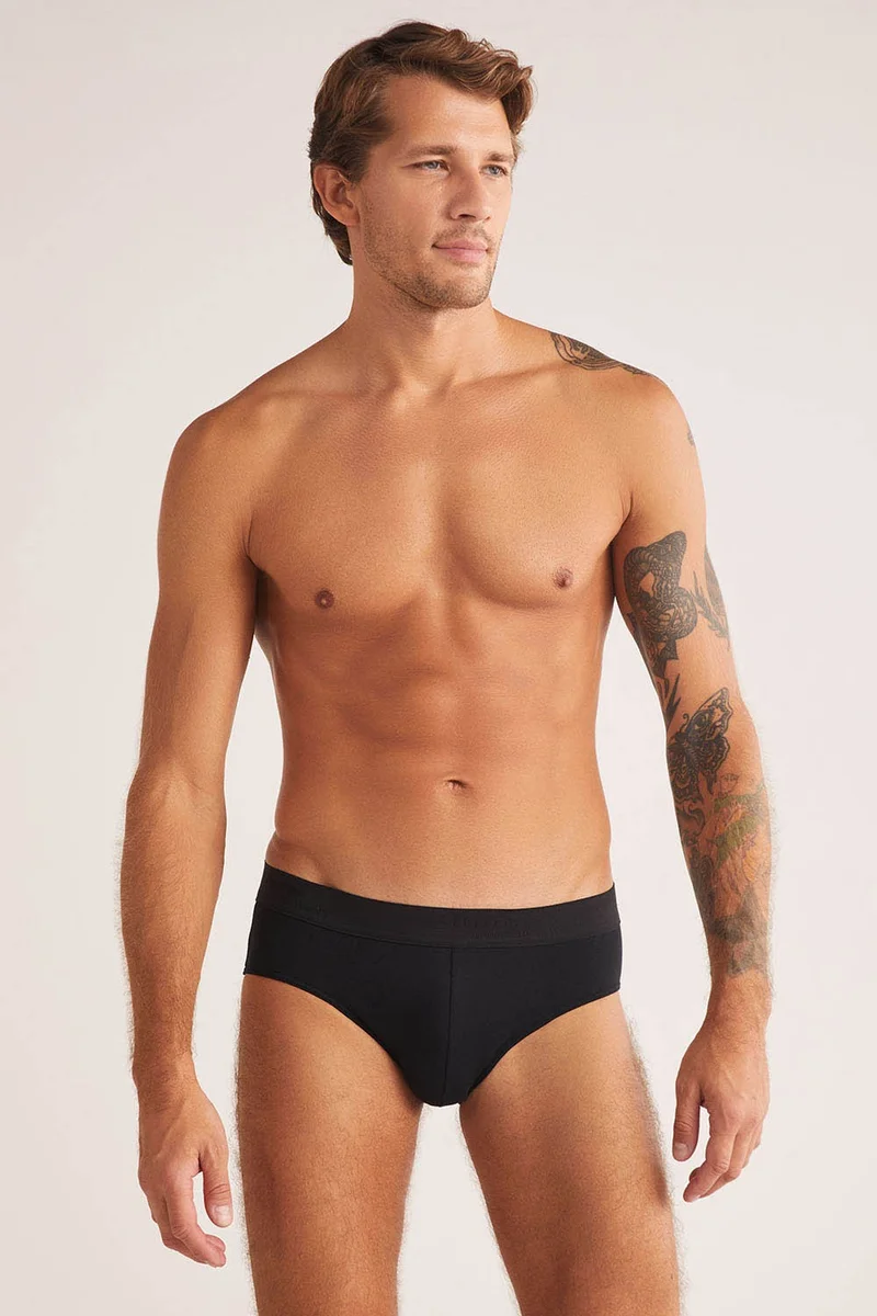 KOM Sportsman Cotton Modal Men's Underpants Ariel 2 Pack Slip