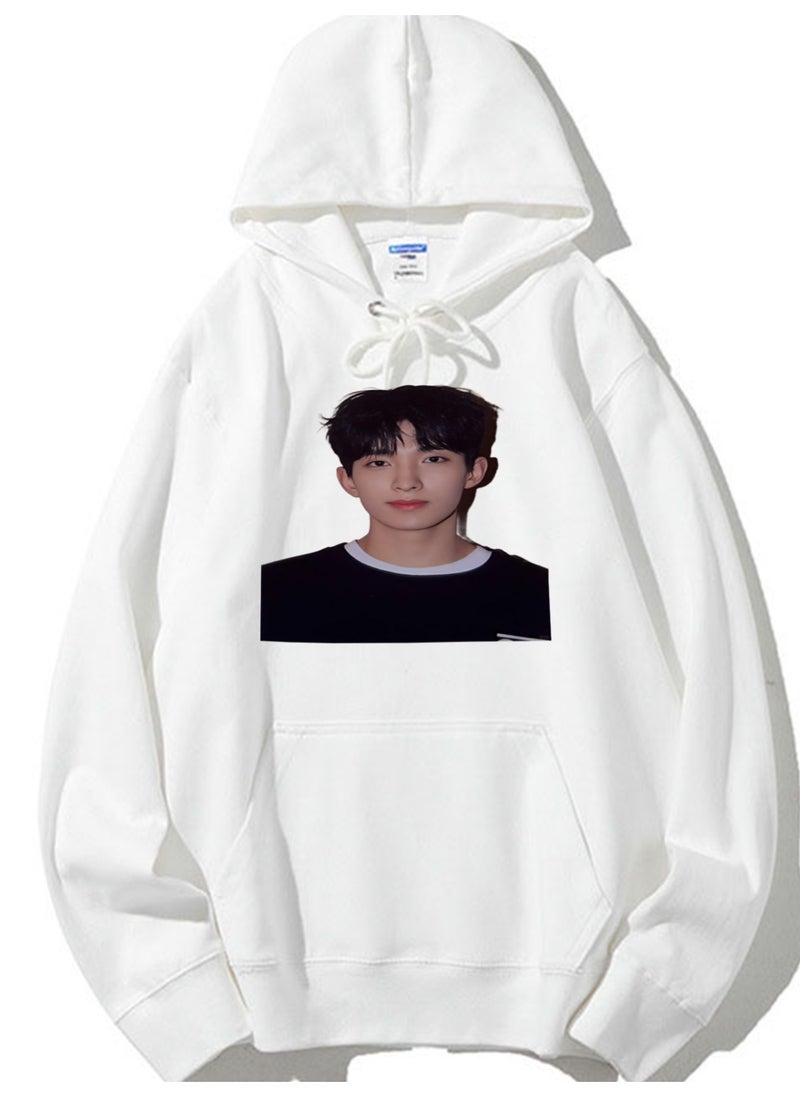 NIBEMINENT SEVENTEEN Printed Cotton Long Sleeve Hoodie 