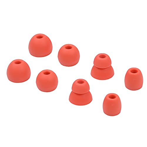 luakesa Replacement Eartips Silicone Earbuds Buds Set for Powerbeats Pro Beats Wireless Earphone Headphones,4 Pair (Red) - Image 1
