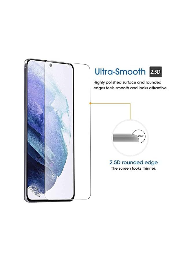 erorex Galaxy S22 Screen Protector [2 +2 Pack], 2 Pcs Full Coverage Tempered Glass Film With 2 Pcs Camera Lens Protector, 9H Hardness Fingerprint Unlock, Ultra Thin Hd Clear, For Samsung Galaxy S22(6.1") - Image 4