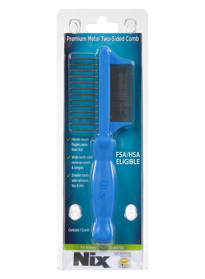 Nix Lice Removal Comb, Removes Dead Lice & Eggs from Hair, 2-Sided - Image 1