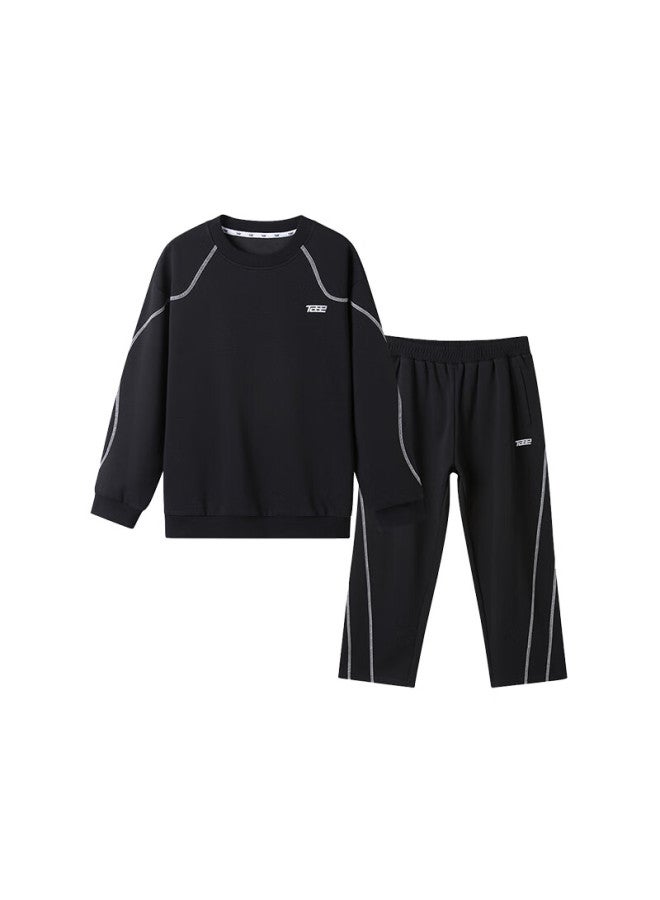TABE Tony The Pig Boys' Spring And Autumn Sportswear Set, Sweatshirt And Sweatpants Two-piece, Youth Durable And Wrinkle-resistant Outfit, Model 25 New - Image 3